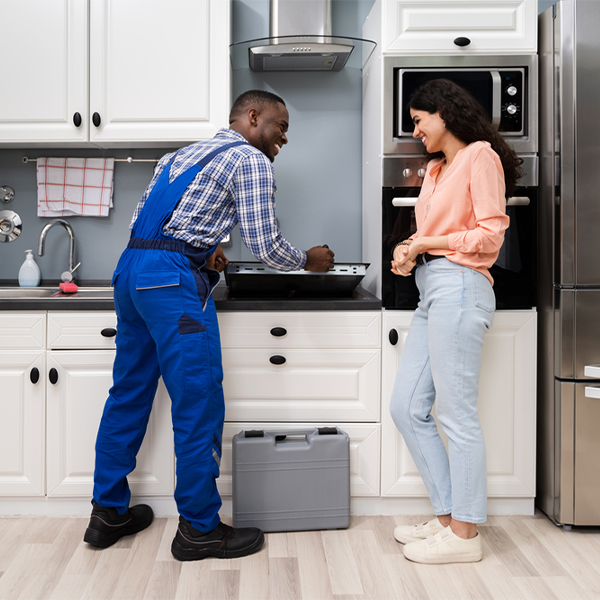what kind of warranty do you offer on your cooktop repair services in Wolf Island Missouri
